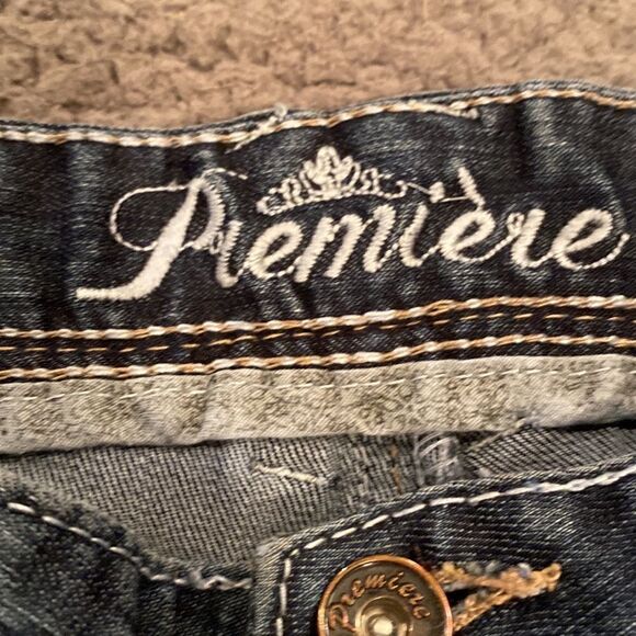 Premiere Jeans Trousers Size 9/10 Wide Leg - Picture 7 of 11